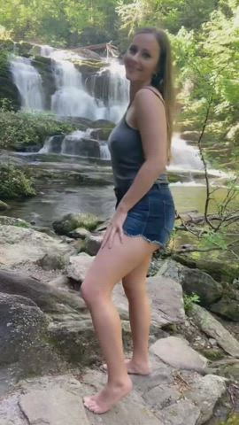 Because no waterfall view is complete without a naked Milf.