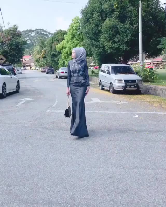Beautiful hijabi in a modern traditional dress.