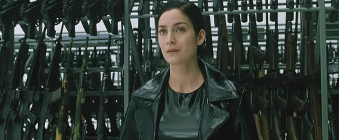 carrie-anne moss celebrity reaction sexy