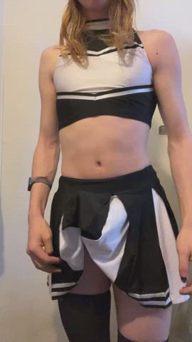 wanna help out this cute cheerleader? [18]