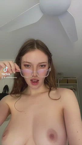 18 Years Old Bouncing Tits TikTok Tits Porn GIF