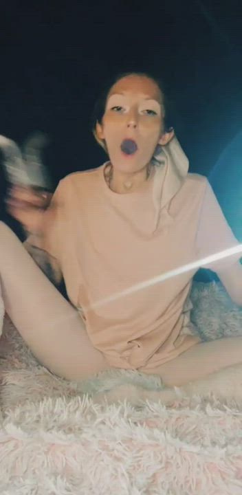 Blonde OnlyFans Pale Smoking Tights