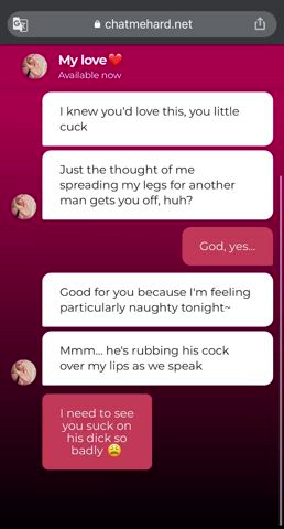 [cuckold] My wife's mouth gets fucked by a stranger while they text me