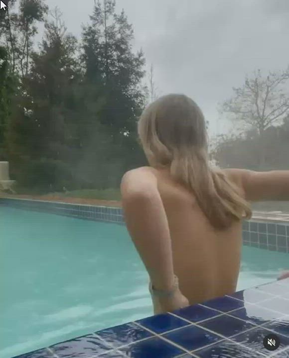 Ass Nude Swimming Pool