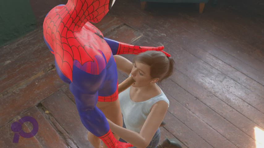 Mary-Jane blows Spider-Man [Spider-man]