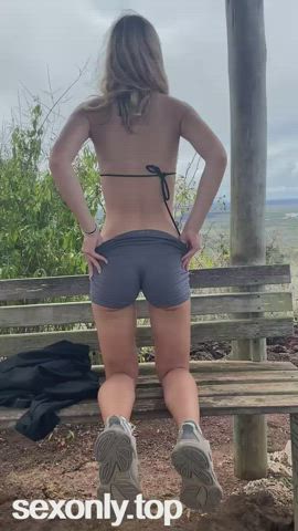 amateur ass babe barely legal booty onlyfans outdoor petite teen