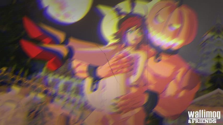angel animation anime halloween hardcore hentai monster cock outdoor redhead