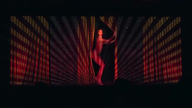 Burlesque performer at the Crazy Horse
