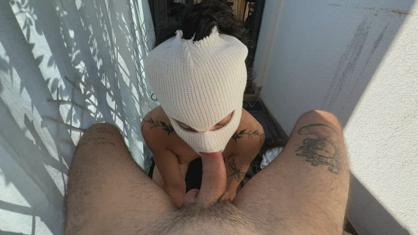 Silent Fuck And Reverse Cowgirl On The Balcony - pinky lipps