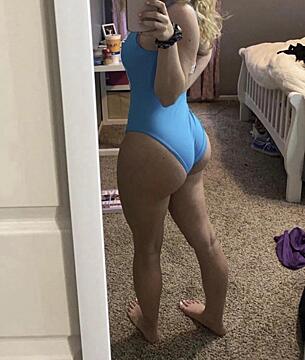 Blue swimsuit