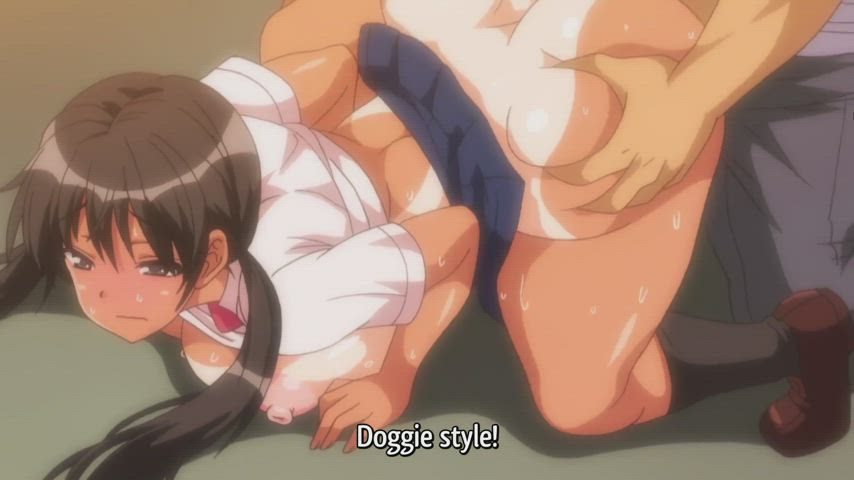 animation anime doggystyle floor sex hentai nympho public schoolgirl uniform