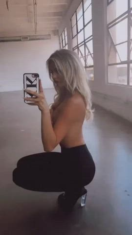 ass blonde tits