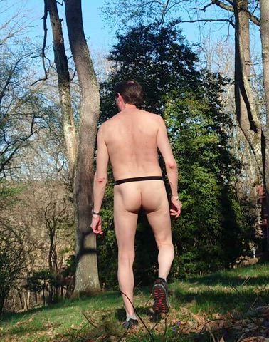 Who else enjoys naked yard work? Now that it is warming up I love being outside!