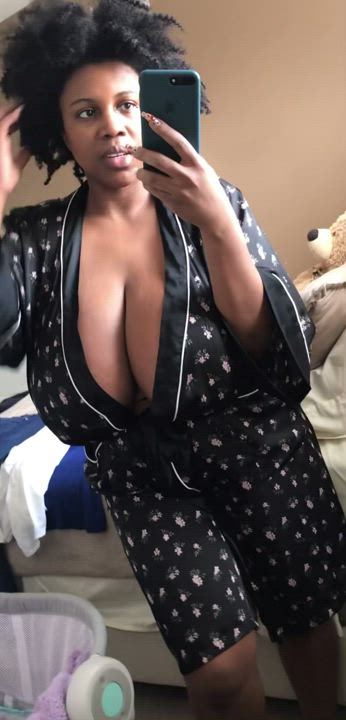 Huge chocolate breasts