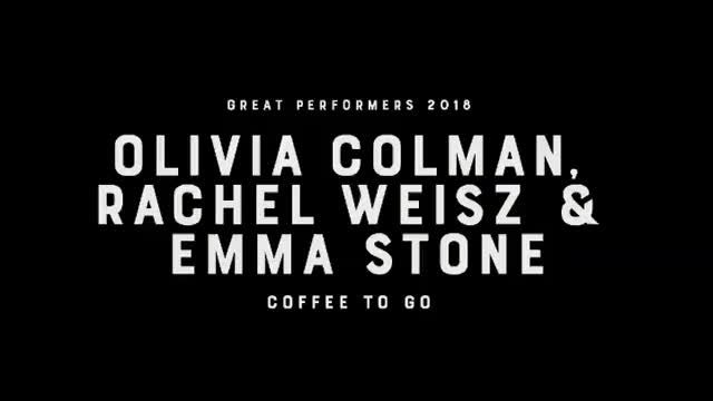 ? Olivia Colman, Emma Stone and Rachel Weisz: Coffee to Go ☕️ Justin Peck, the