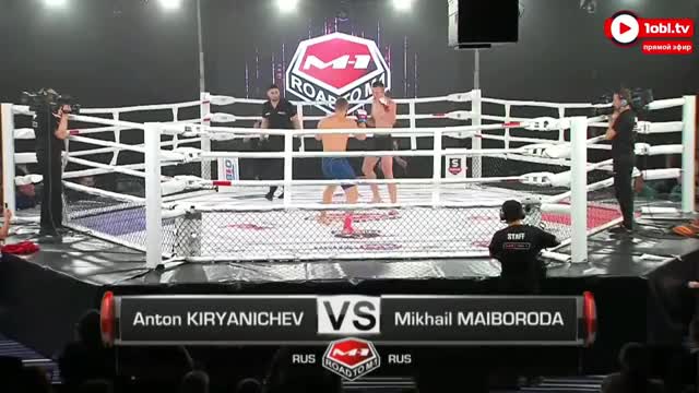 WHOLE FIGHT: Anton Kiryanichev finishes Michail Maiboroda with a leg lock. #RoadtoM1