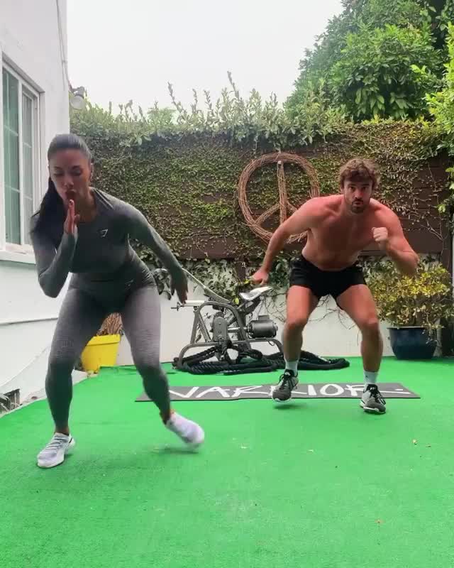 NICOLE SCHERZINGER Workout with Thom Evans