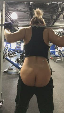 amateur ass blonde exhibitionism exhibitionist exposed flashing gym public