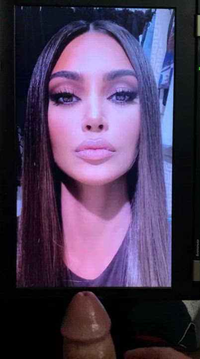 ?Kim K takes a thick load to the face?