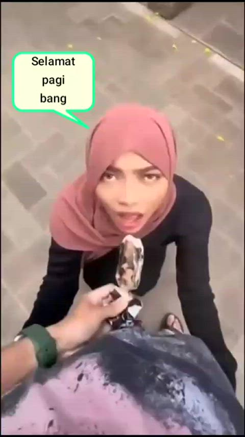 amateur asian blowjob caption food fetish hijab indonesian malaysian muslim pov