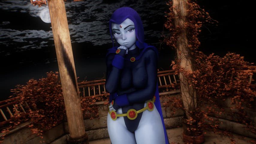 animation raven superheroine witch