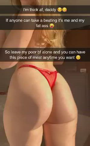 Girlfriend wants to sacrifice her ass to save her bf