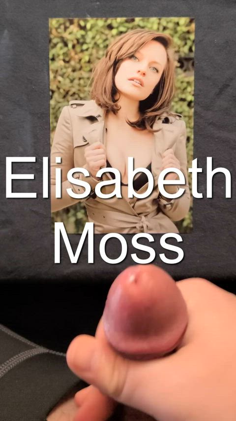 celebrity cum cumshot elisabeth moss tribute