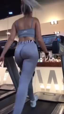 YES PAWG on Treadmill