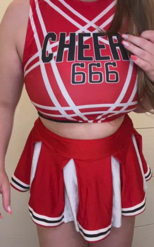 Hopefully i can still cheer you up even though i don't have the ideal body for cheerleading