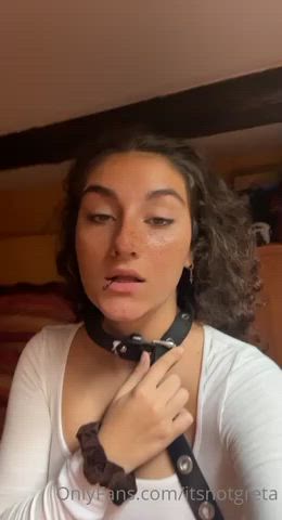 amateur breath play choking curly hair italian onlyfans slut slutty teen