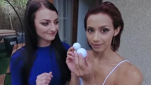 Katy Rose-25, Veronica Leal-25 "Garden Mini-Golf" VR porn video @Czech