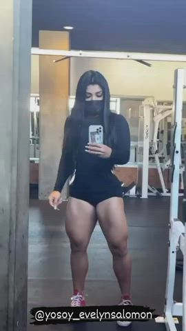 fitness latina legs mexican muscular girl skinny thighs workout worship