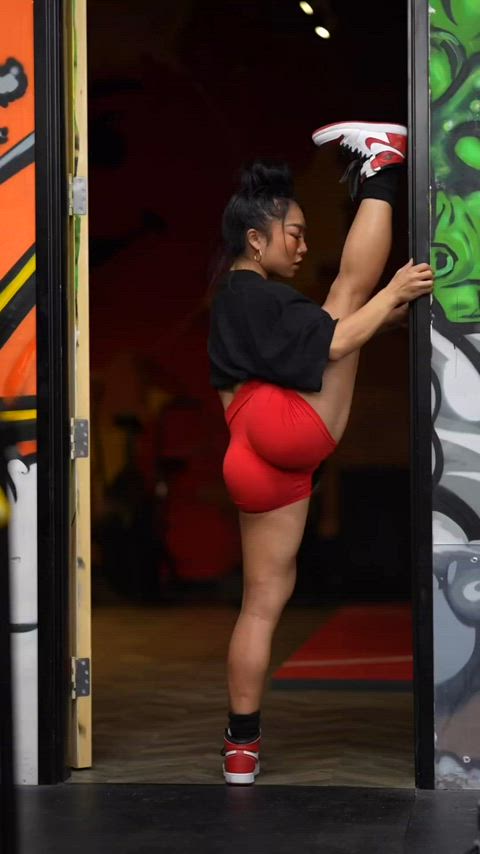 asian ass fit fitness flexible gym gymnast stretching teen