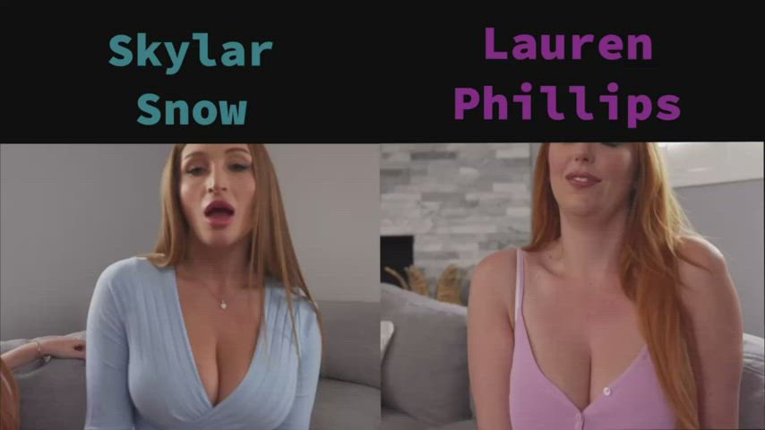 Skylar Snow &amp; Lauren Phillips: Big Titty Redheads