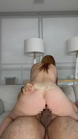 amateur big ass big tits bouncing tits freckles onlyfans redhead riding