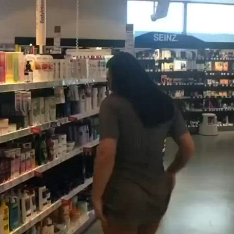 It was a typical day at the Ass Big Ass Grocery Store, and the aisles were bustling