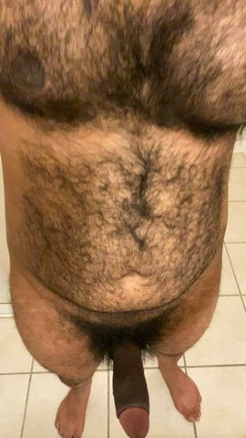 Another angle of hairy uncut meat