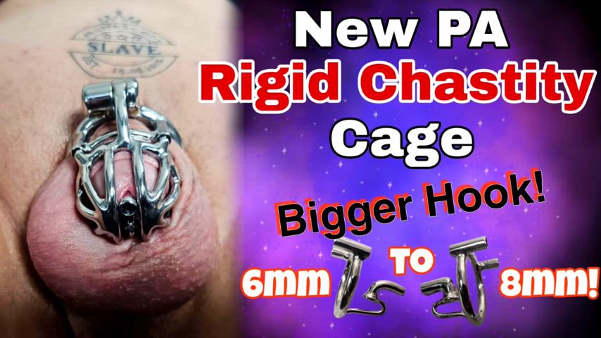 Zero's new Rigid Chastity cage arrived! So it's time to stretch him up to 0 gauge!