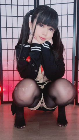 Bondage Clothed Pussy Spread Schoolgirl Spanking Stockings