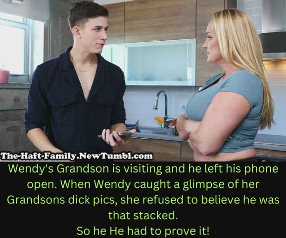 Wendy Raine is cock shocked by her grandson!