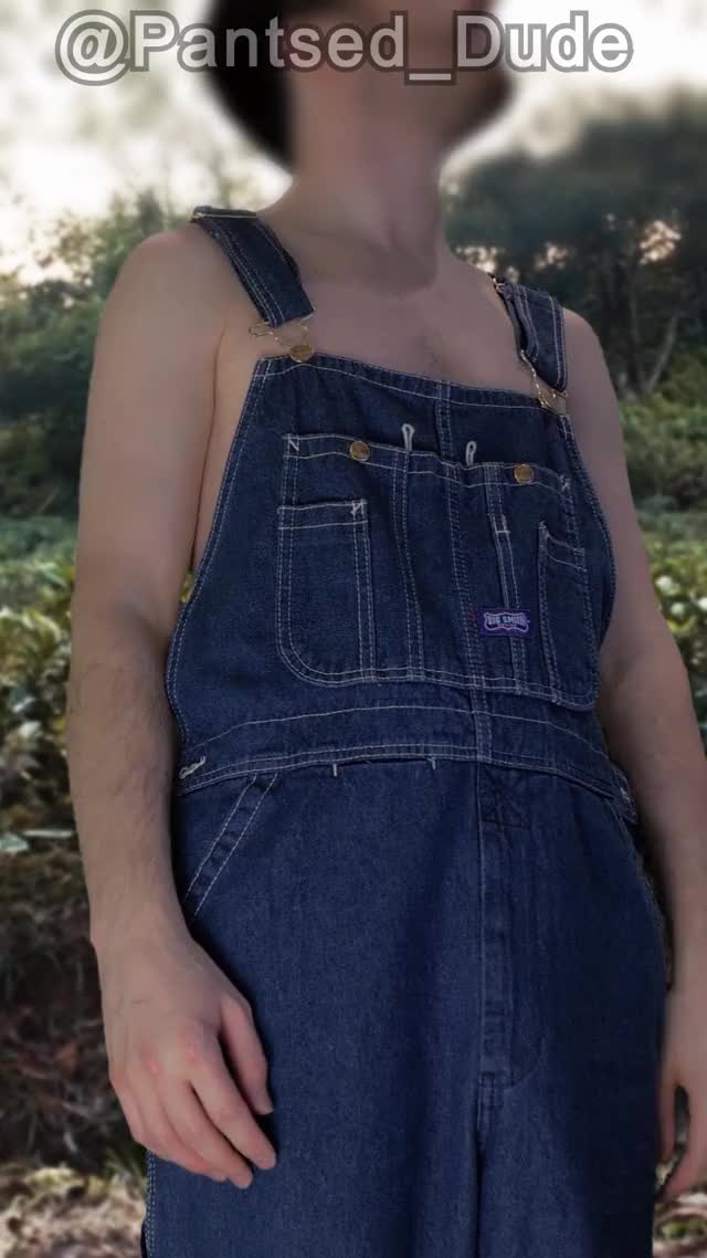 Overalls pulled off by invisible force