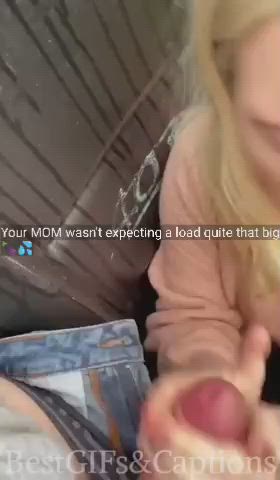 Caption Cheating Cuckold Cumshot Ejaculation Facial MILF Mom Outdoor Step-Mom Porn