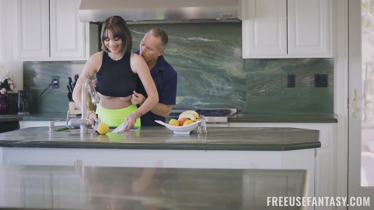 Gabbie Carter free use fantasy in the kitchen