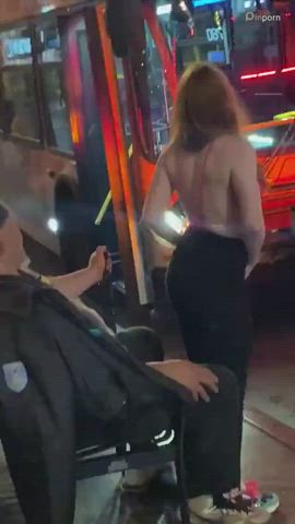 bus girls grinding lapdance outdoor public striptease teen twerking
