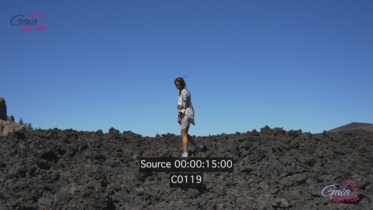 naked on the volcano..
