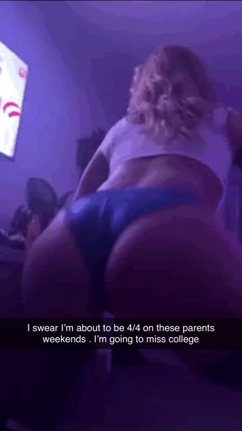 big ass blonde cheating clothed college dance milf tease twerking