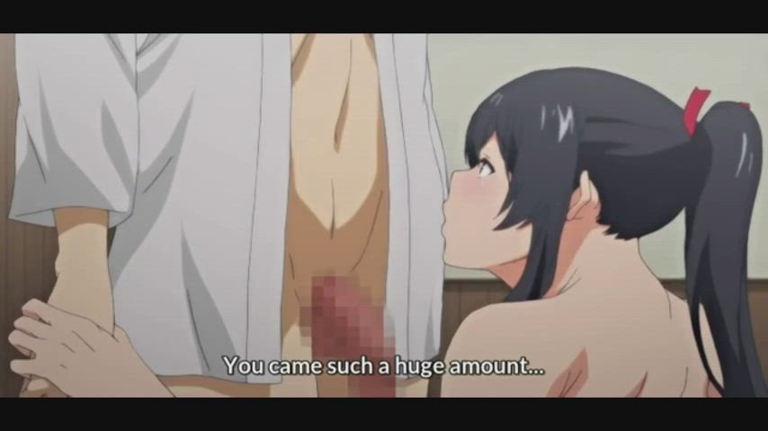 anime big tits bouncing tits hentai ponytail teasing