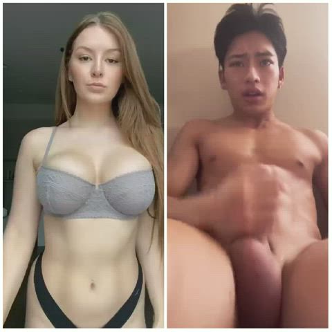 big white tits want big asian cock
