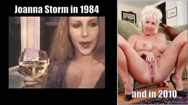 Joanna Storm in Dream Girls 3 (1984) and a shot of her in 2010
