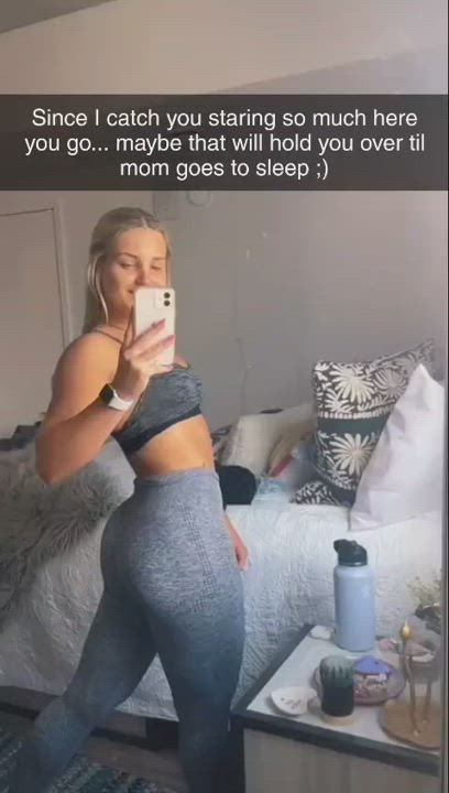 Ass Big Ass Blonde Brother Caption College Family Selfie Sister Tease Teasing Teen